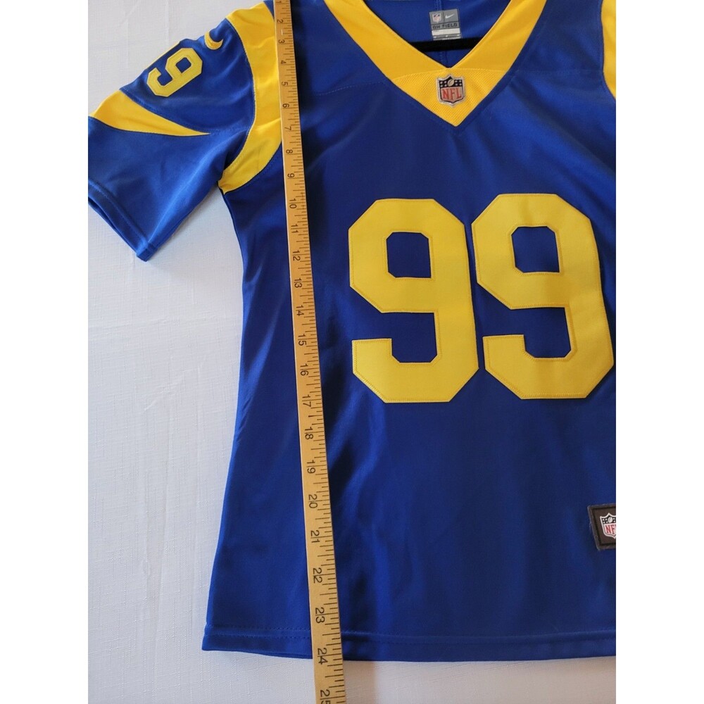 Nike NFL Womens Blue Los Angeles Rams Aaron Donald #99 Jersey Size Medium - Picture 12 of 12